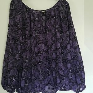 Lane Bryant top purple size 18